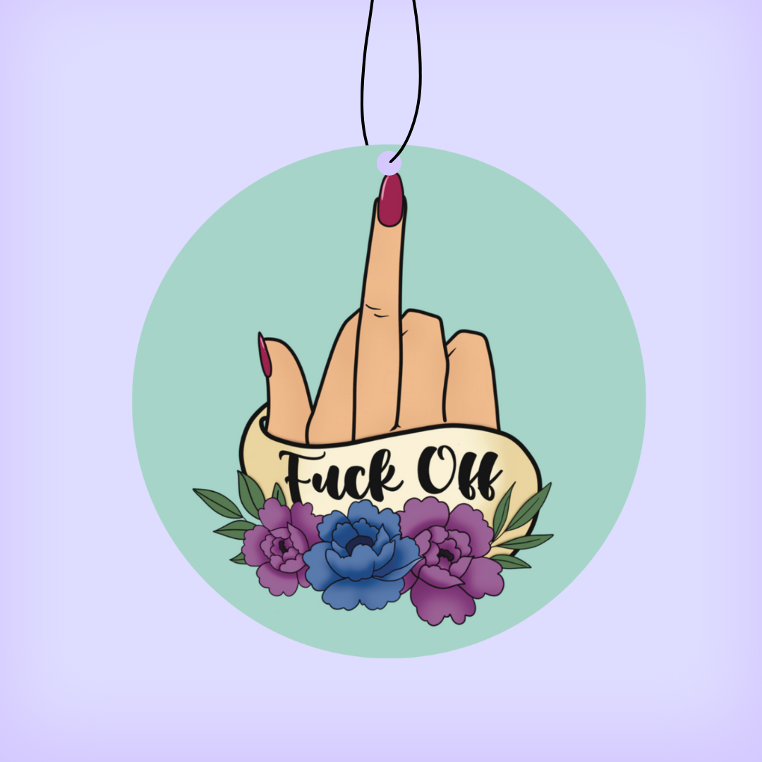 Fuck Off Rude Finger - Air Freshener