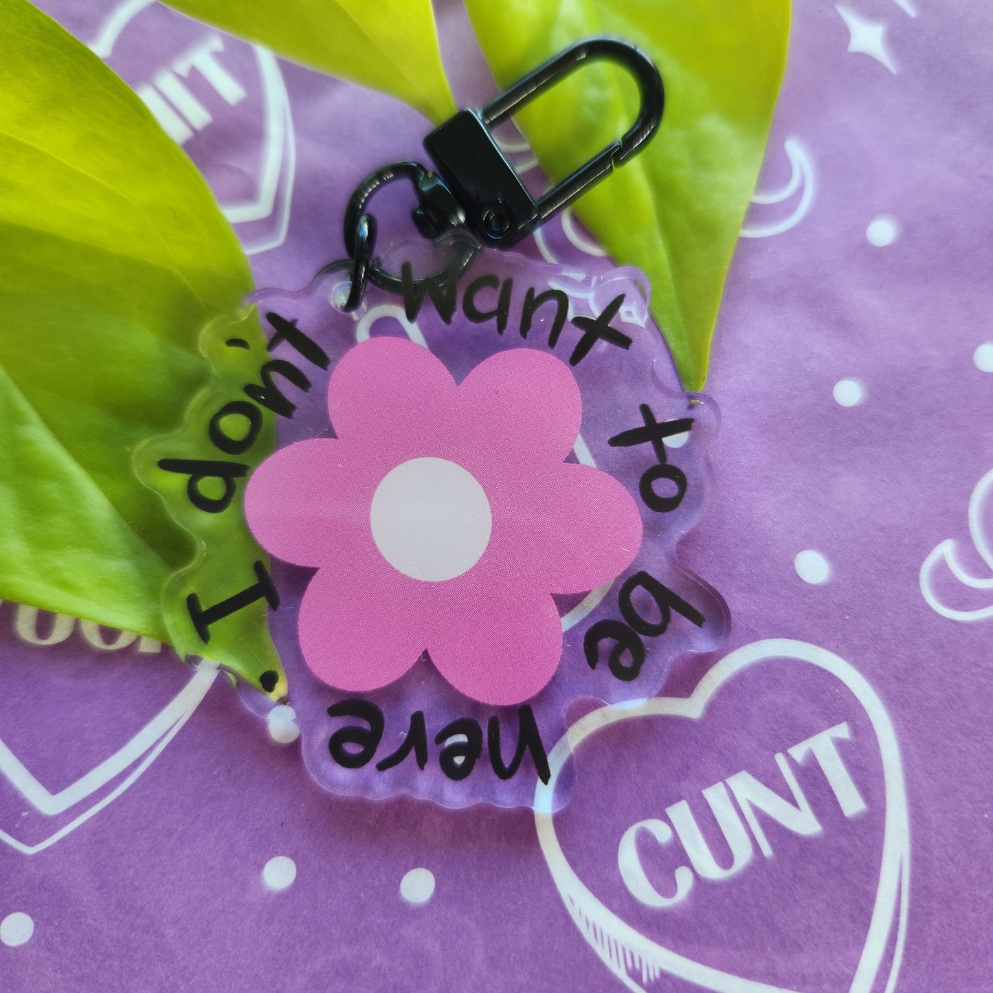I don't want to be here - Acrylic Keyring