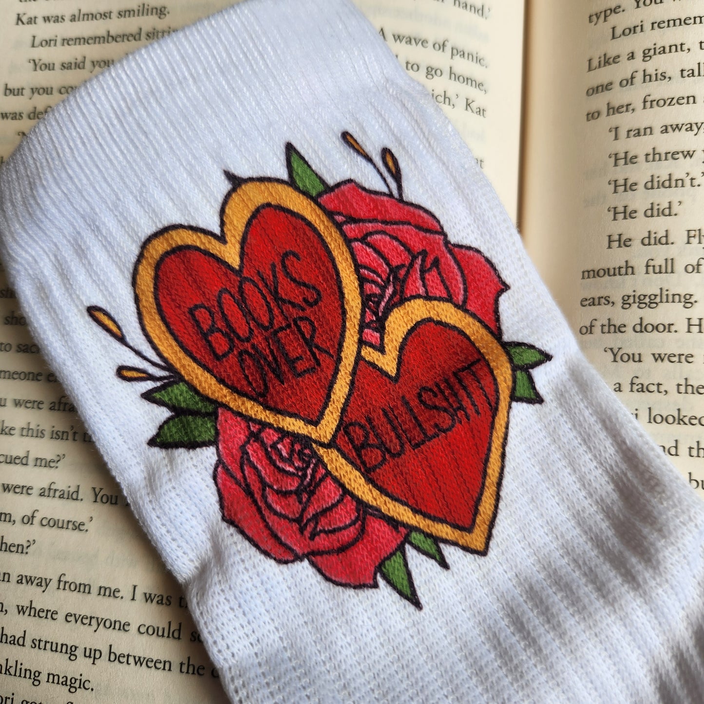 Books over Bullshit - Bookish Socks