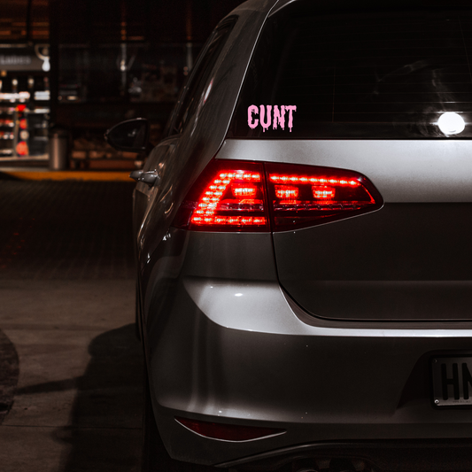 Pink C*nt - Car Decal