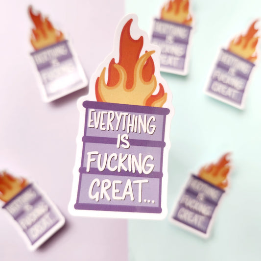 Everything is Great - Diecut Vinyl Sticker