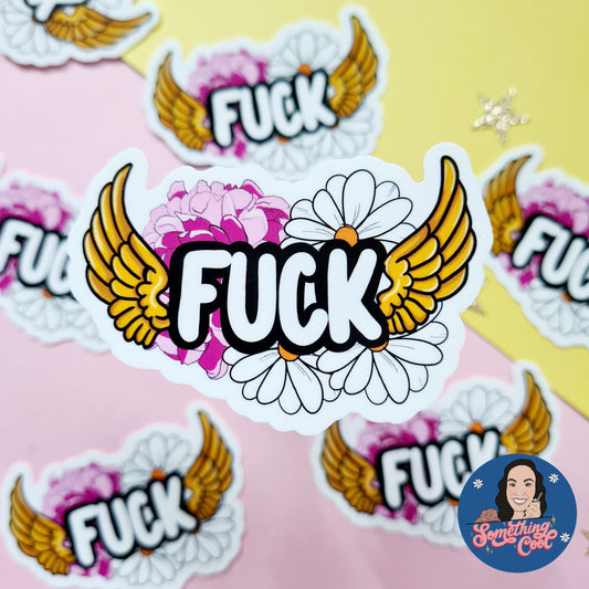 Flying Fuck Vinyl Sticker