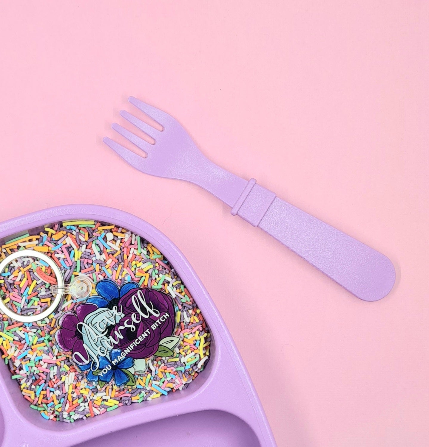 Love Yourself Bitch - Acrylic Keyring