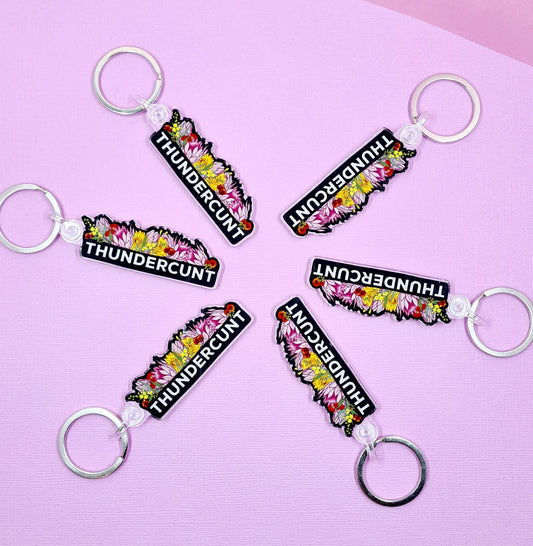 Thundercunt - Acrylic Keyring