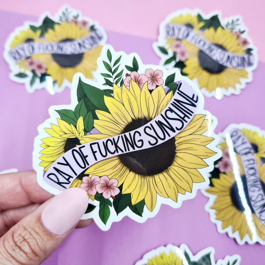 Ray of Fucking Sunshine - Diecut Vinyl Sticker