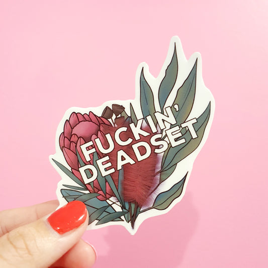 Fuckin' Deadset - Diecut Vinyl Sticker