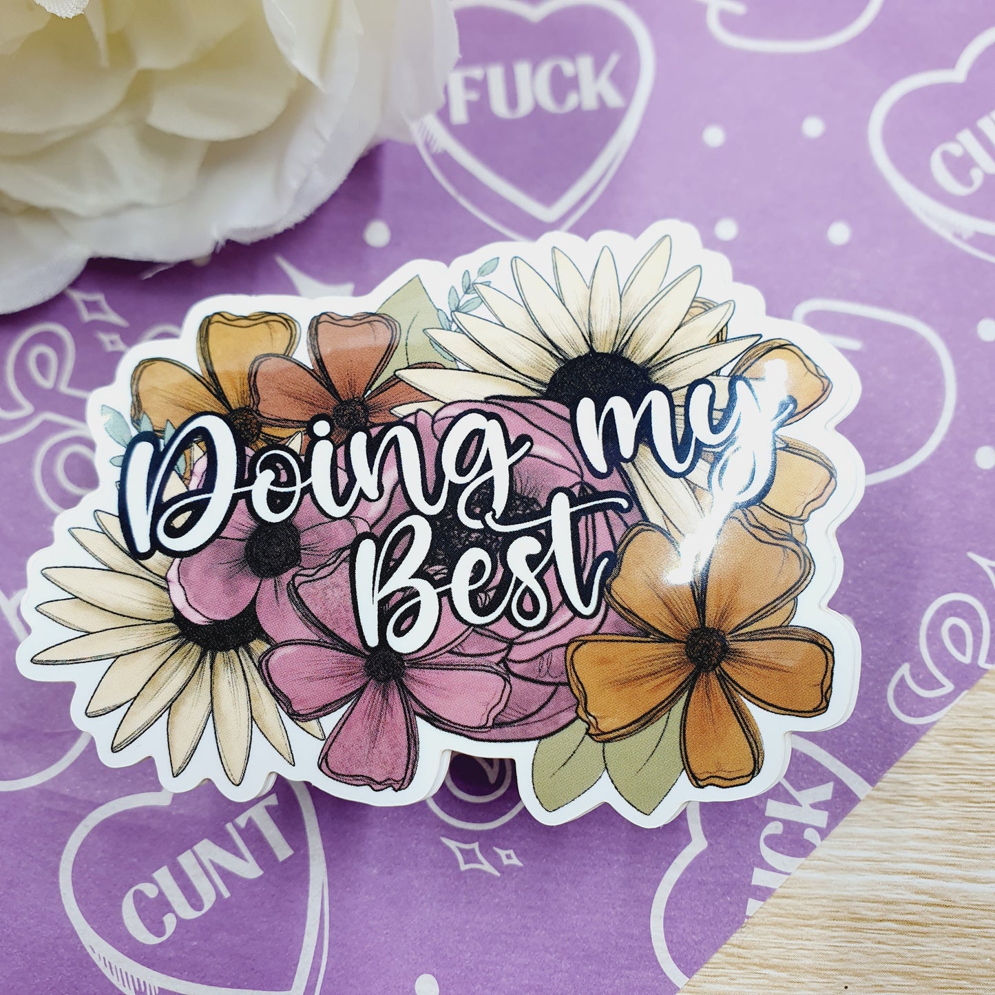 Doing my Best - Diecut Vinyl Sticker