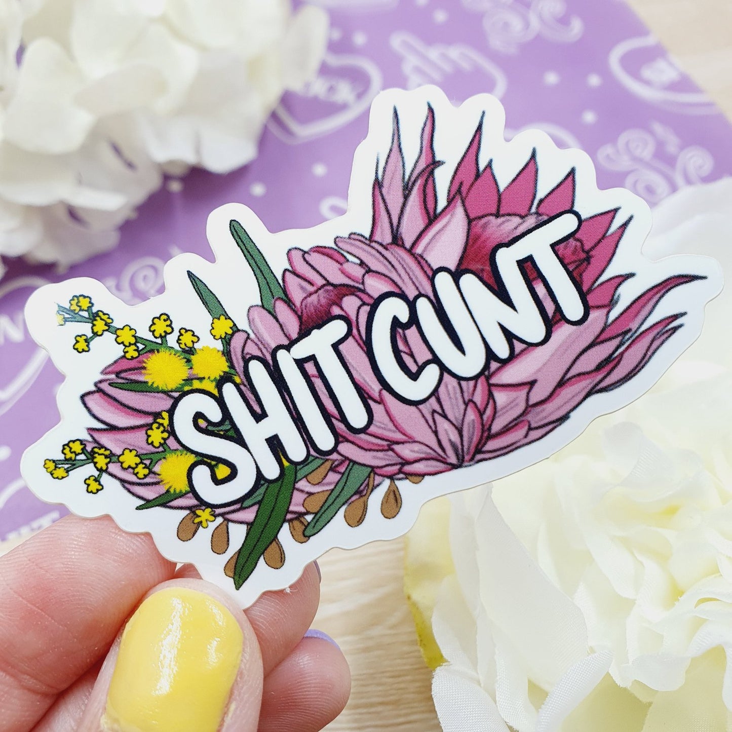 Shit Cunt - Small Vinyl Sticker