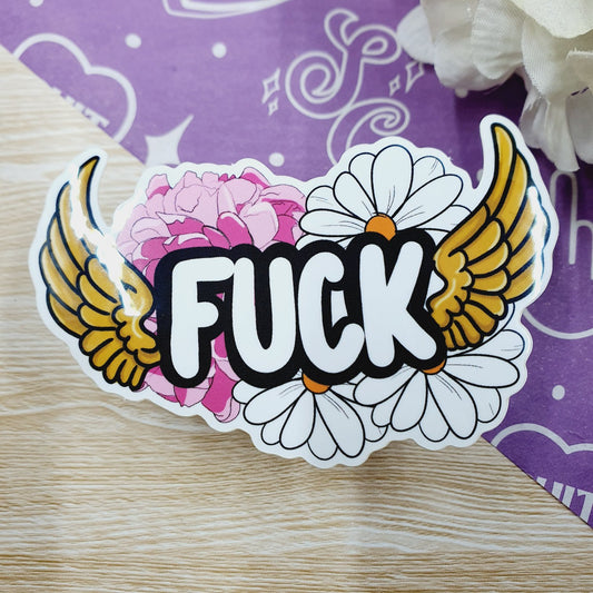 Flying Fuck Vinyl Sticker
