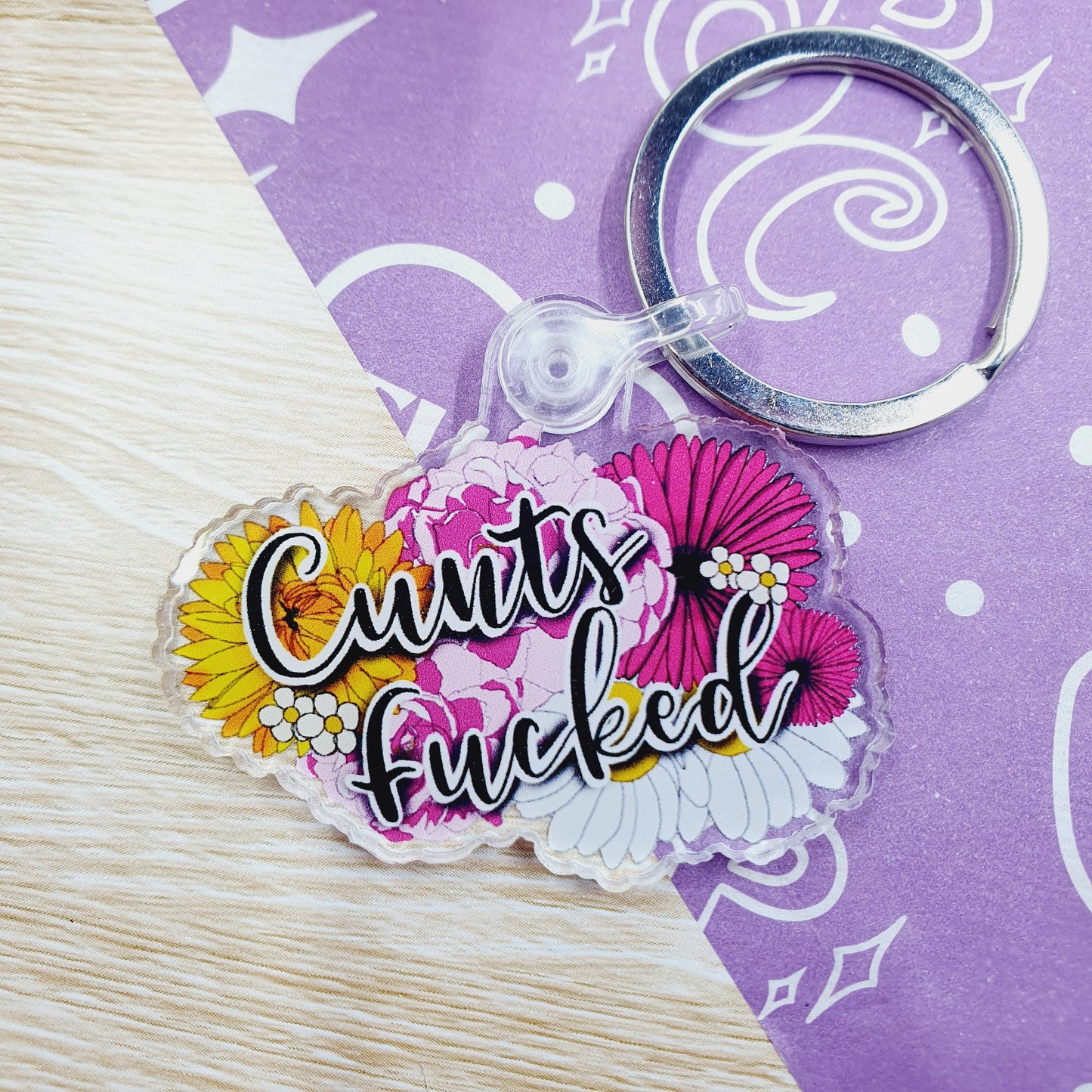 Cunts Fucked - Acrylic Keyring