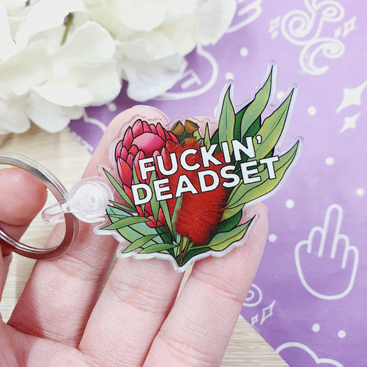Fuckin Deadset - Acrylic Keyring