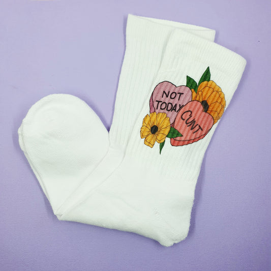 Not Today Hearts - Socks
