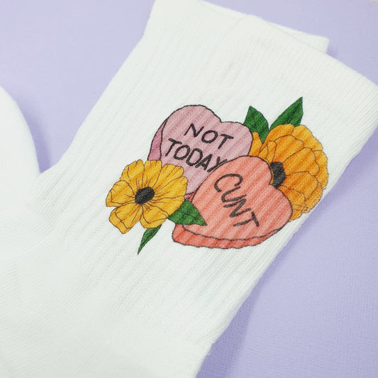 Not Today Hearts - Socks