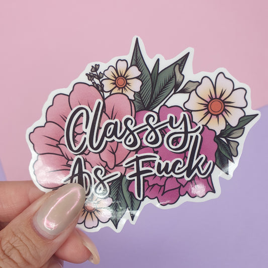 Classy AF - Diecut Vinyl Sticker