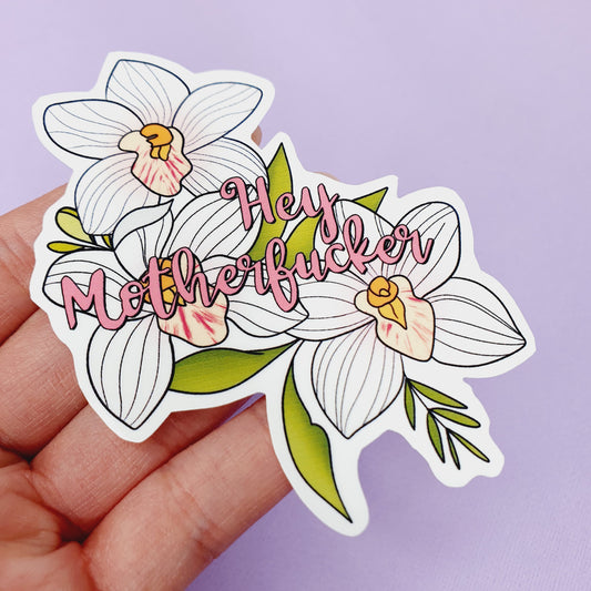 Hey Motherfucker - Diecut Vinyl Sticker