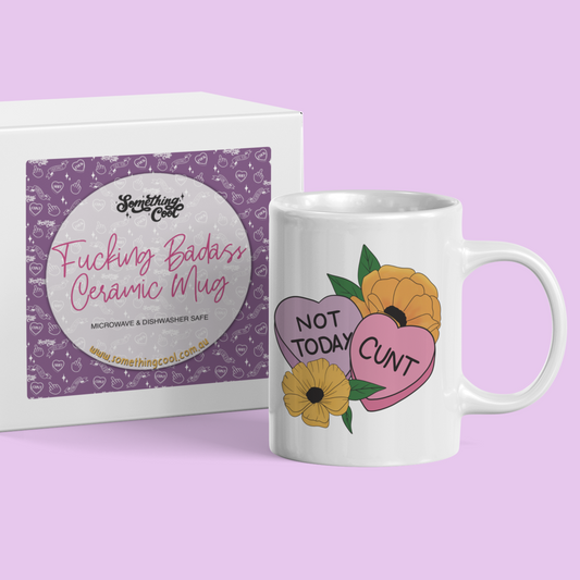 Not Today Hearts Ceramic Mug