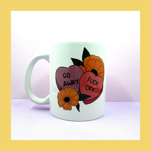 Go Away Ceramic Mug