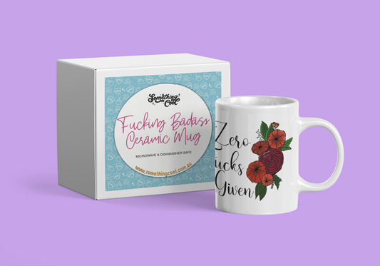 Zero Fucks Given Ceramic Mug