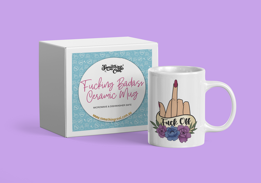 Fuck Off Middle Finger Ceramic Mug