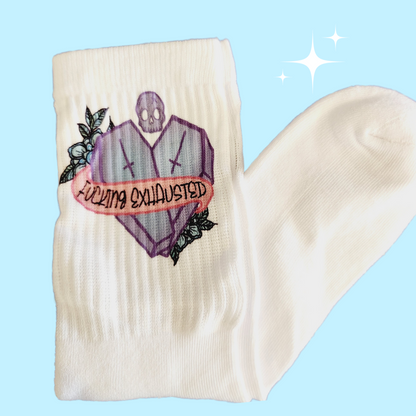 Flippin' Exhausted - Socks