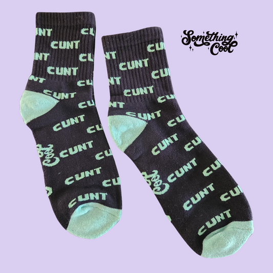 C*NT C*NT C*NT - Black Socks