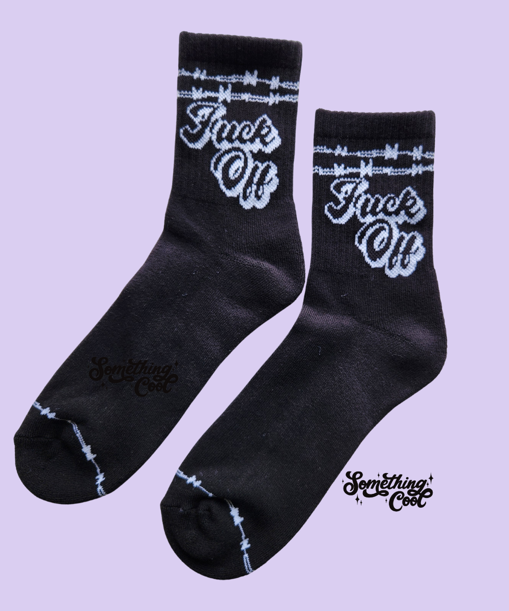 F* Off - Black Socks