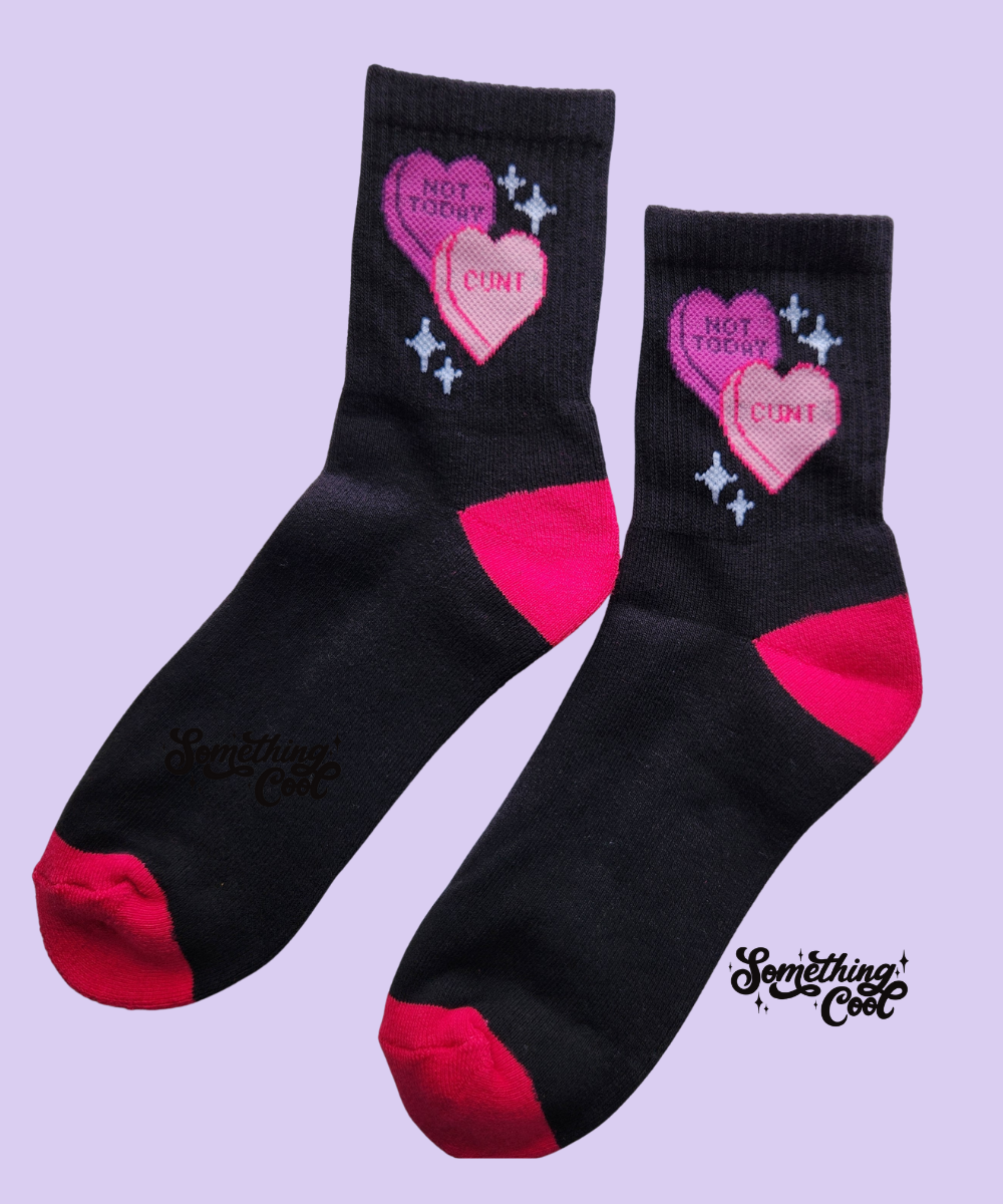 Not Today c*nt - Black Socks