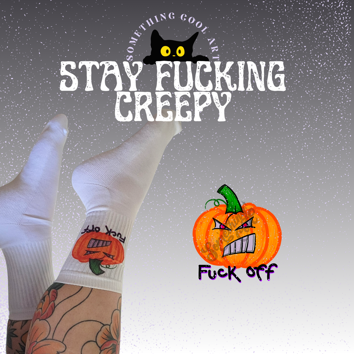 Pumpkin Fuck Off! - Halloween Exclusive Socks