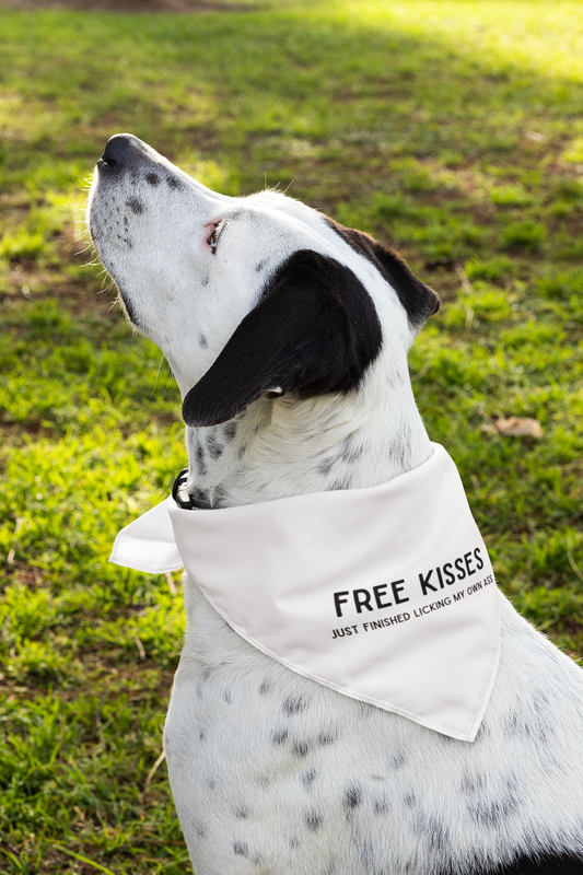 Free Kisses - Dog Bandana