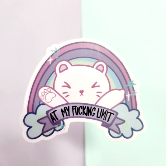 At my Limit- Diecut Vinyl Sticker