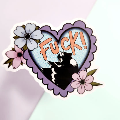 Screaming Magpie - Diecut Vinyl Sticker