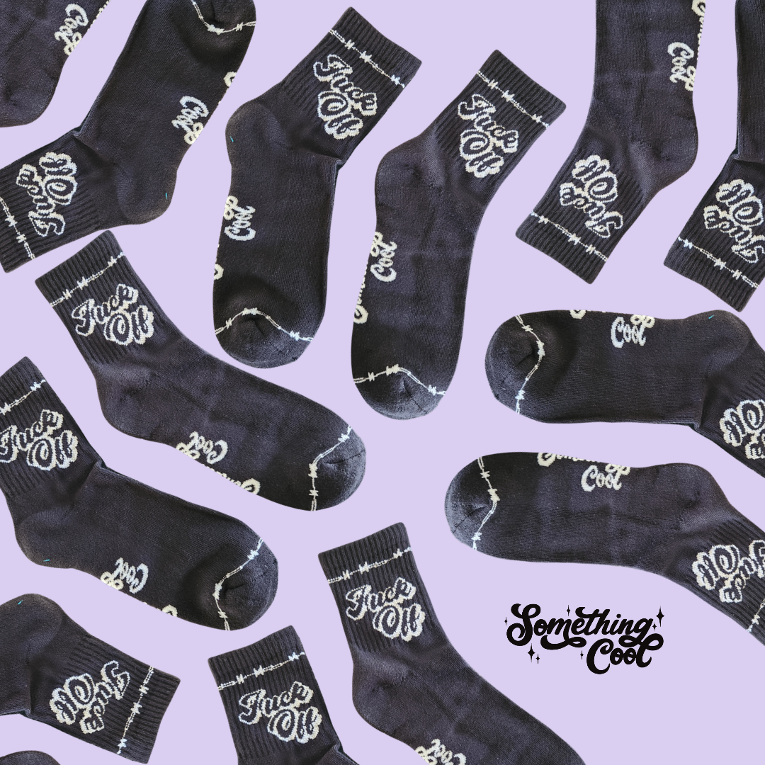F* Off - Black Socks