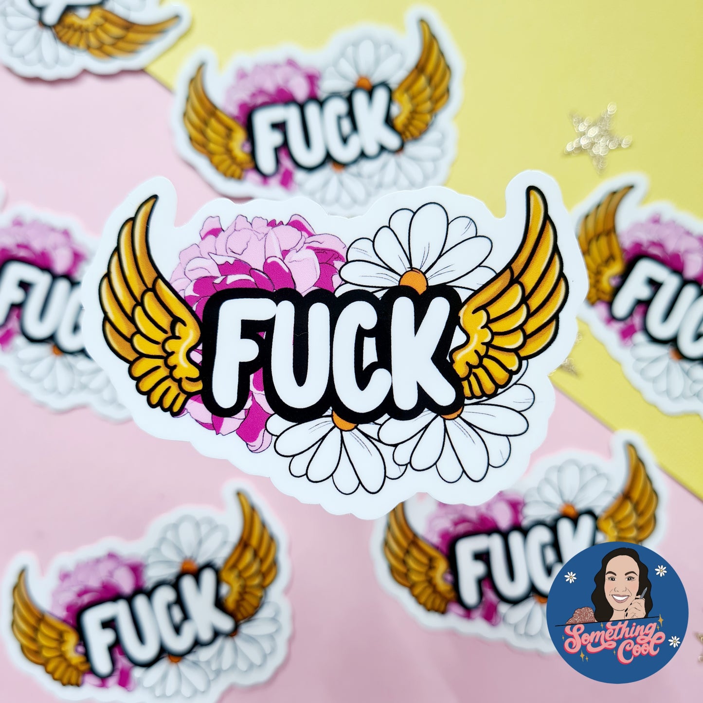 Flying Fuck Vinyl Sticker