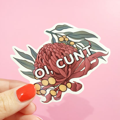 Oi Cunt - Diecut Vinyl Sticker