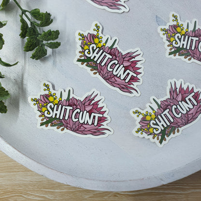 Shit Cunt - Small Vinyl Sticker