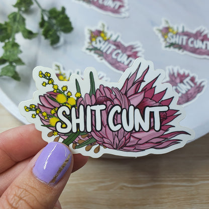 Shit Cunt - Small Vinyl Sticker