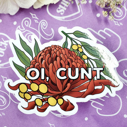 Oi Cunt - Diecut Vinyl Sticker