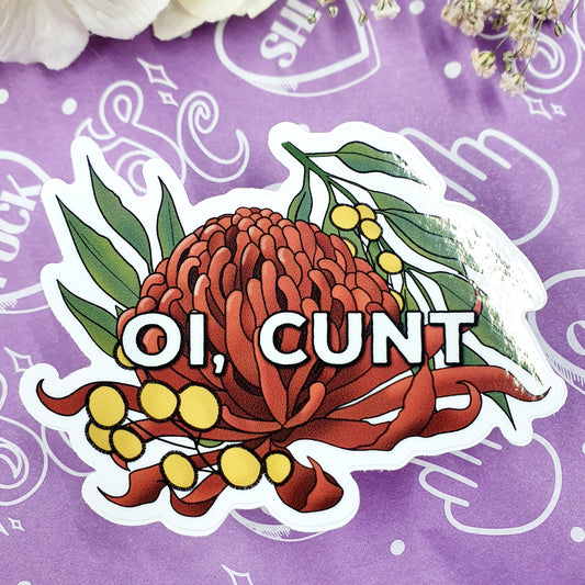 Oi Cunt - Diecut Vinyl Sticker