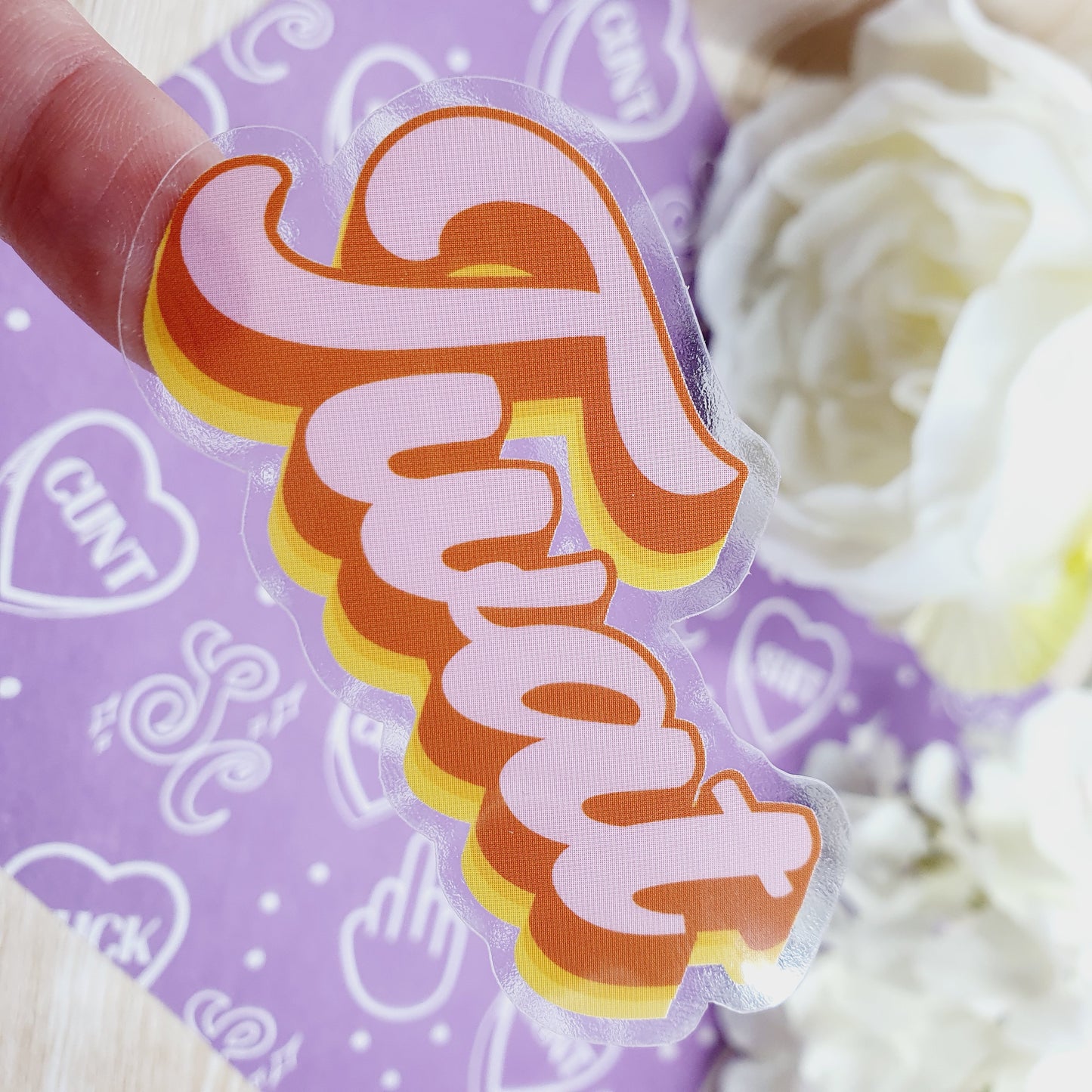 Twat - CLEAR Vinyl Sticker