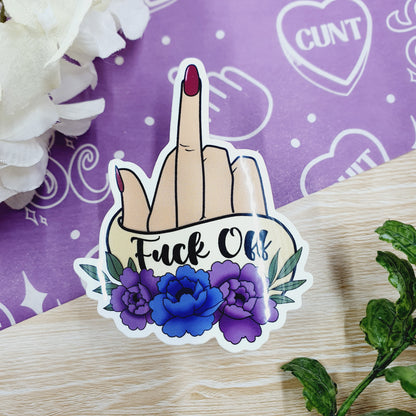 Middle Finger - Diecut Vinyl Sticker
