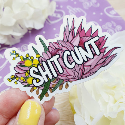 Shit Cunt - Small Vinyl Sticker