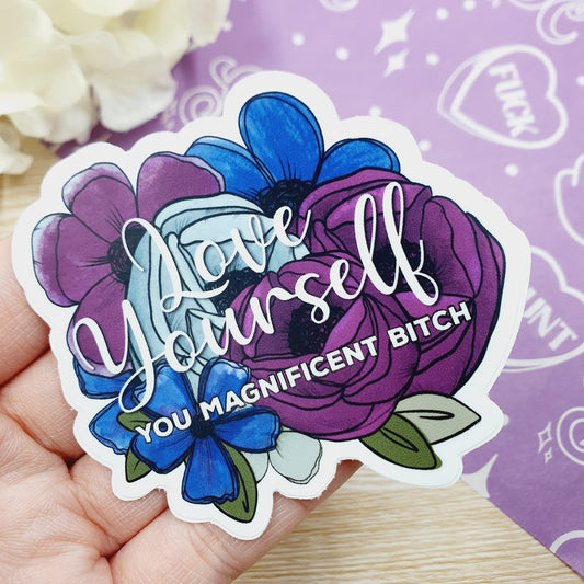 Love Yourself Bitch - Diecut Vinyl Sticker