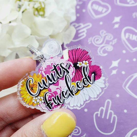 Cunts Fucked - Acrylic Keyring