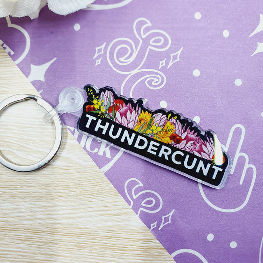 Thundercunt Acrylic Keyring