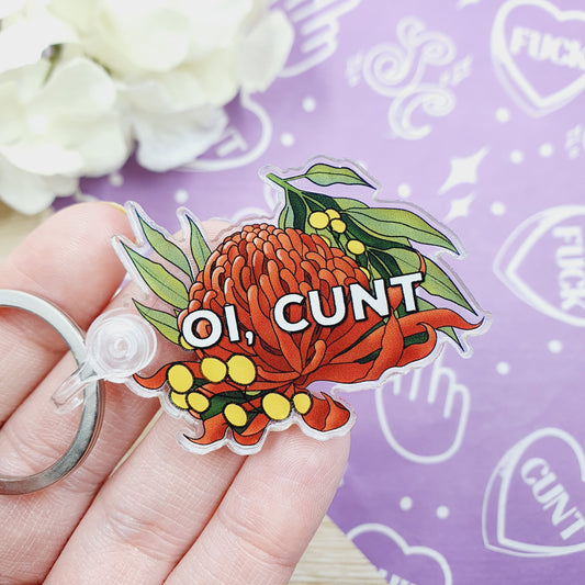 Oi Cunt - Acrylic Keyring